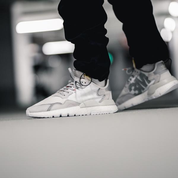 Sepatu Sneakers Adidas Nite Jogger 3M Crystal White EE5855 Original