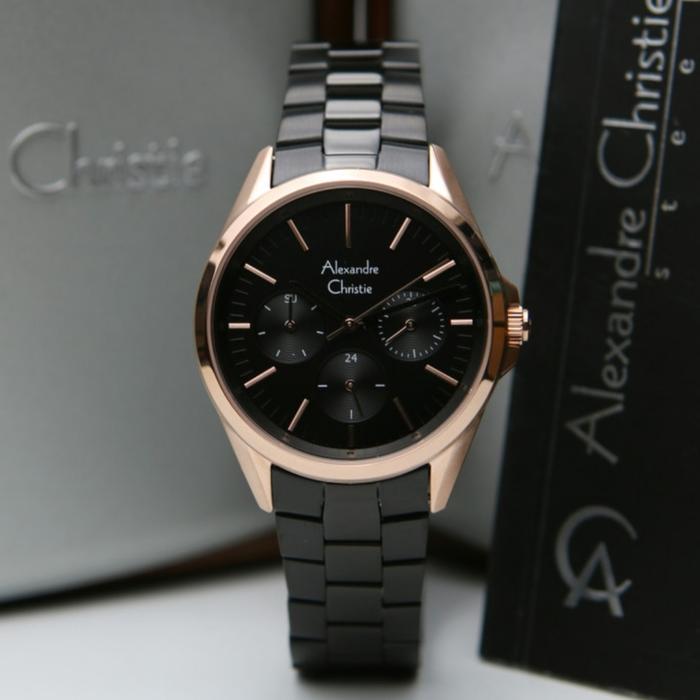 ALEXANDRE CHRISTIE AC 2890 ROSEGOLD BLACK AC2890 WANITA ORIGINAL