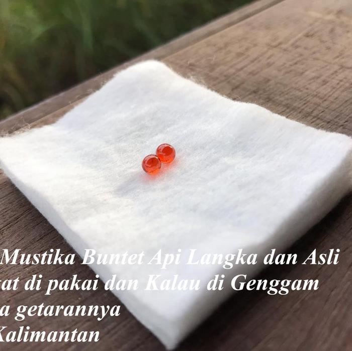 Batu Mustika Buntet Api Asli Kalimantan Sepasang
