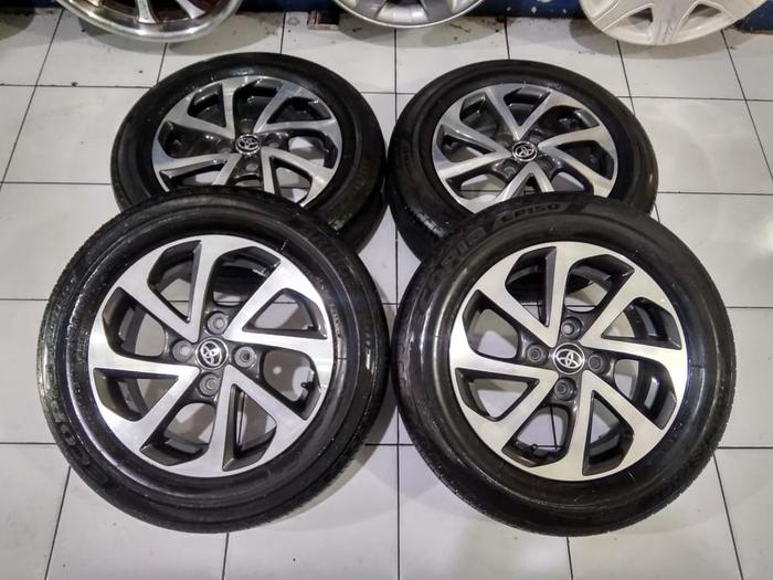 Jual velg seken bekasi STD AGYA TRD R14+BAN agya,ayla,brio,datsun,kia