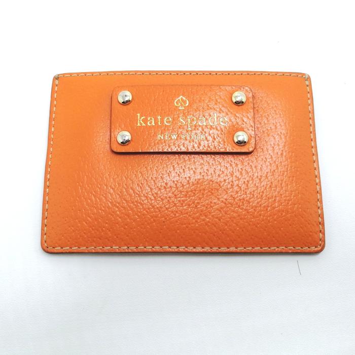 Kate Spade card holder bright orange