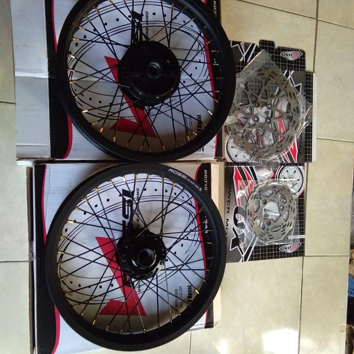 Velg Tapak Lebar Set Jari Jari Suzuki Satria Fu Siap Pakai