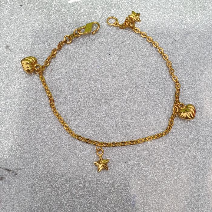 Gelang Emas asli model Dubai