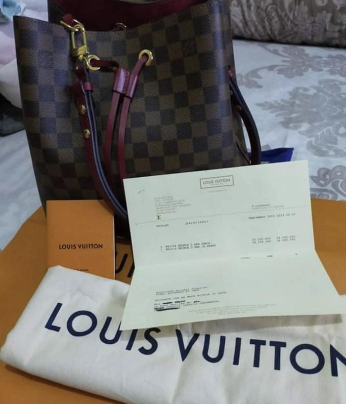 Preloved LV Neonoe damier berry 2019