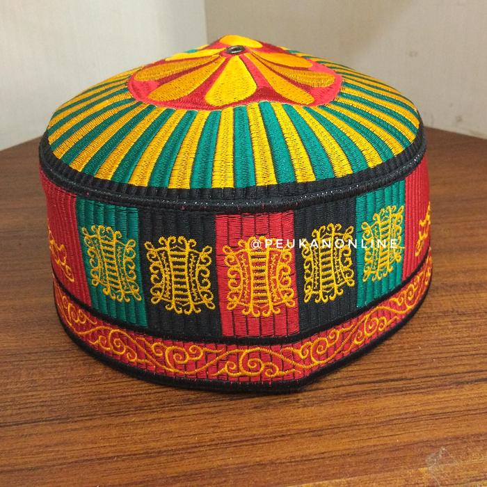 Peci Teuku Umar Motif Pintu Aceh - Kopiah Etnik
