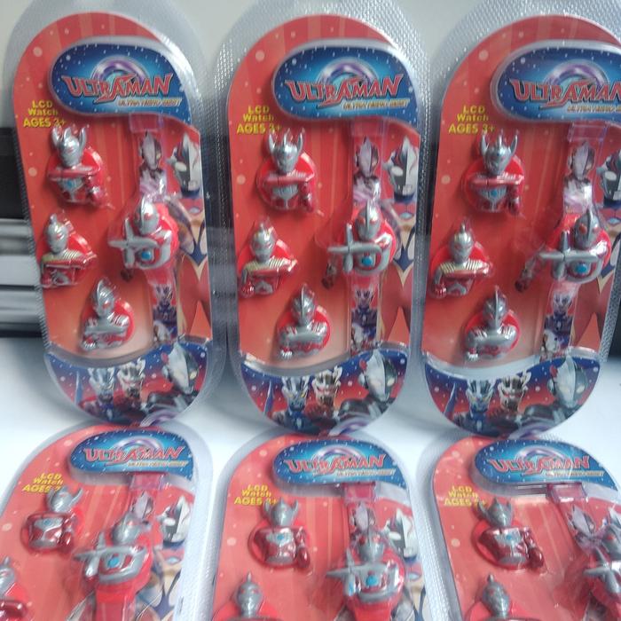 Jam tangan anak laki laki Ultraman paket 4 in 1