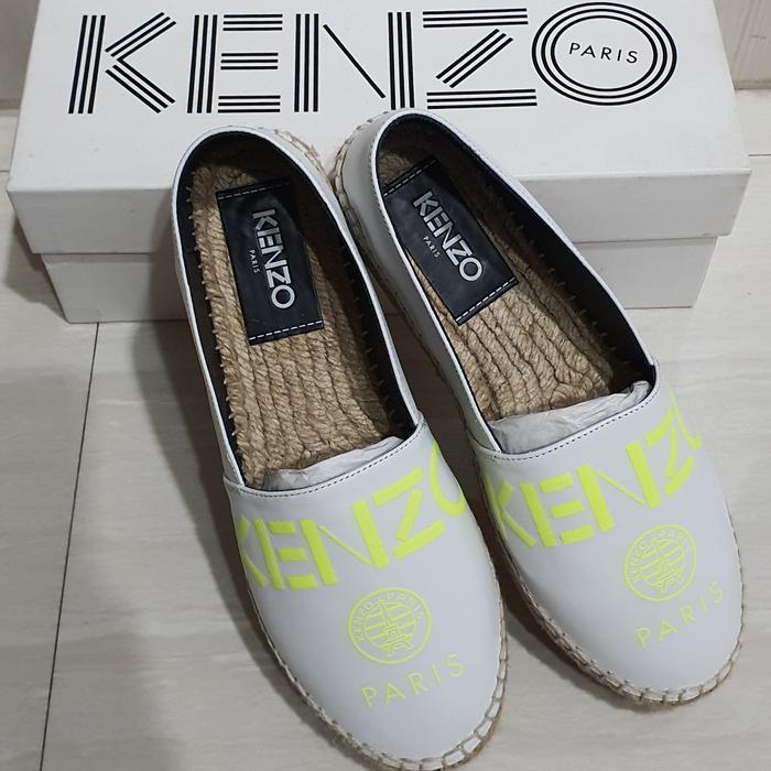 sepatu kenzo espadrilles wanita warna white nomer 37