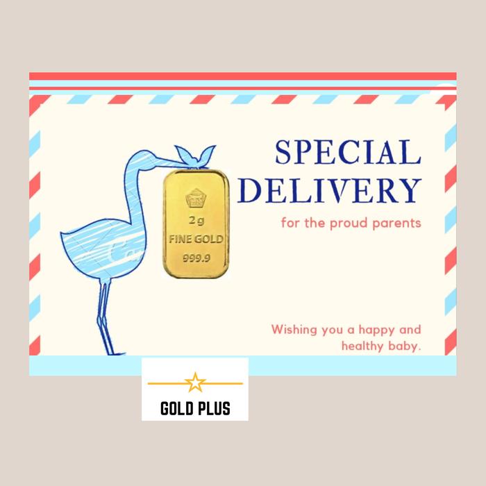 GoldGift congrat baby born Antam 2 gr