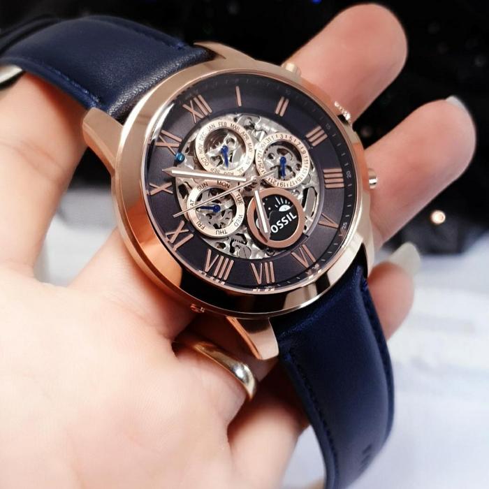Jam Tangan Pria Merek Fossil ME3029 ME 3029 Kulit Original 4.5cm