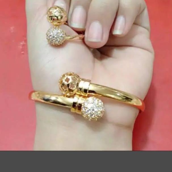 gelang bola bola xuping free cincin real pict