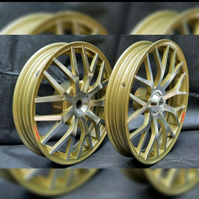 velg racing beat, vario 110, genio, scoopy merk power gold chorome