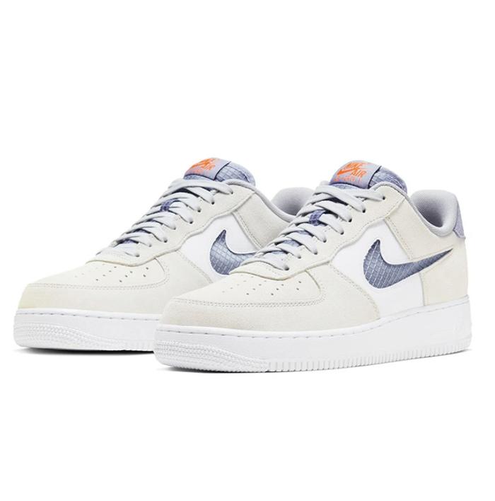 NIKE AIR FORCE 1 WHITE PURE PLATINUM INDIGO FOG ORIGINAL