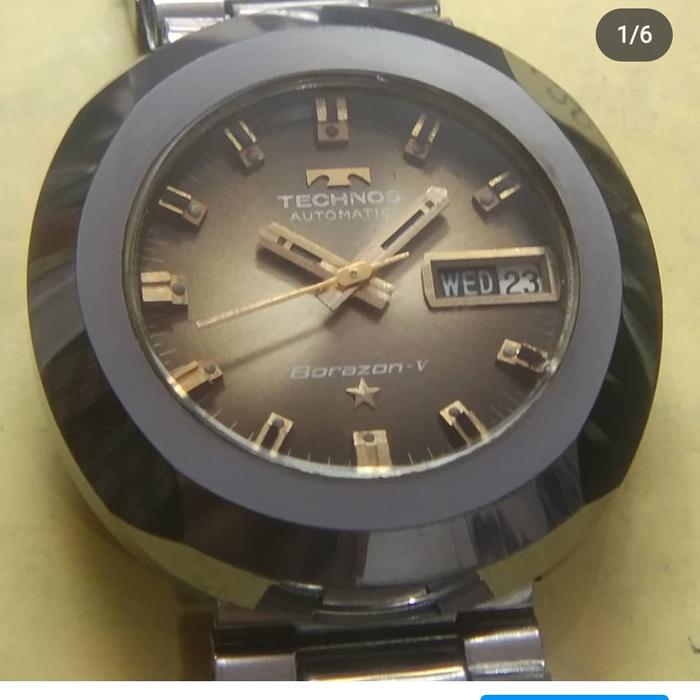 jam TECHNOS Borazon-v vintage/kuno/antik/bekas/tua/seken