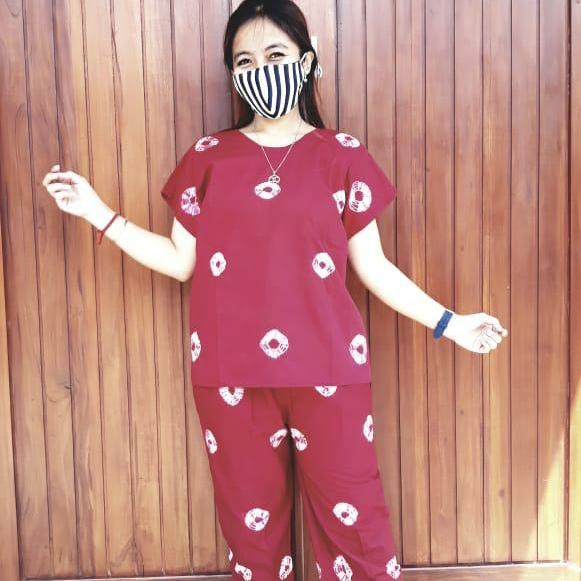 SETELAN JUMPUTAN + CELANA KULOT PANJANG
