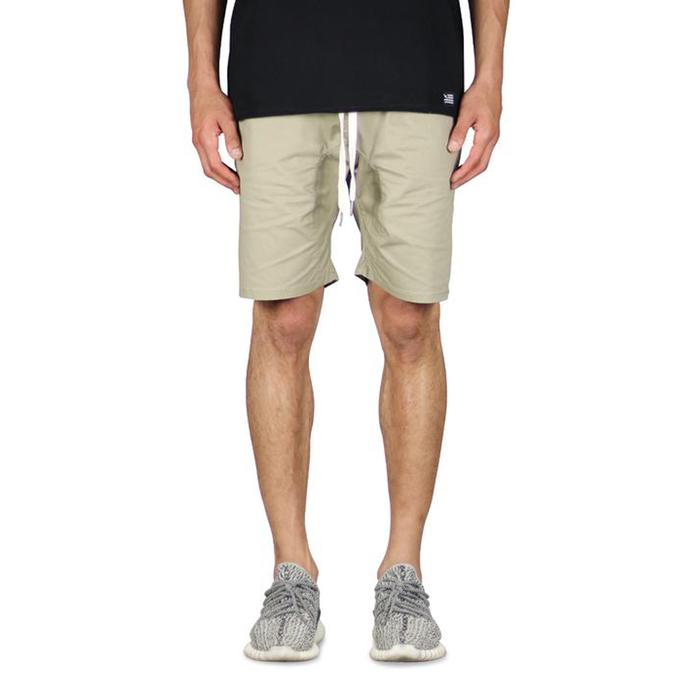 Hyperdenim Drop Crotch Short - Khaki