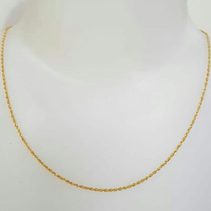 kalung tambang korea emas asli kadar 700