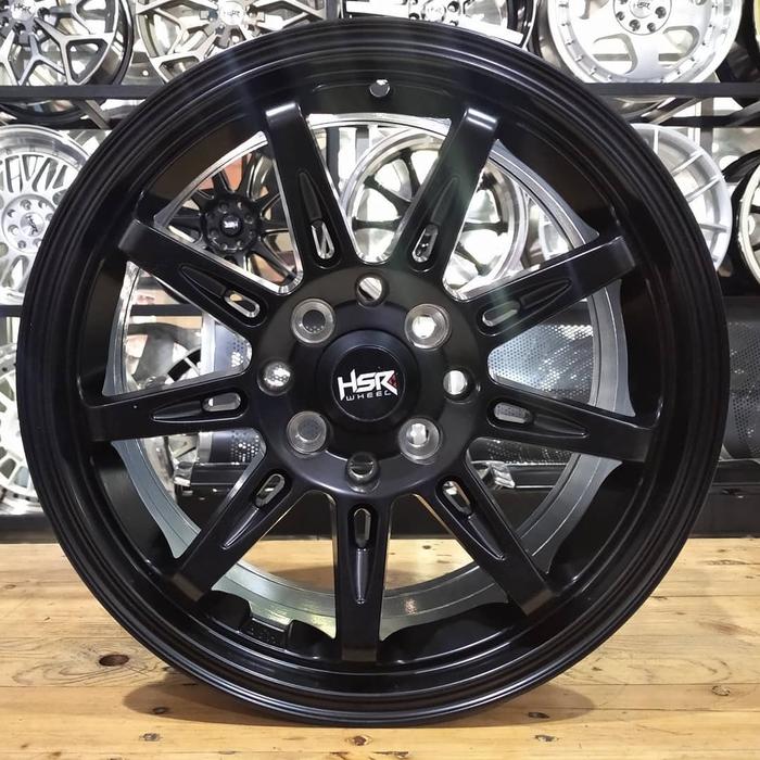 Velg Mobil TIKALA 9004 HSR Ring 15X65 H8X100-114,3 ET40 Warna Hitam
