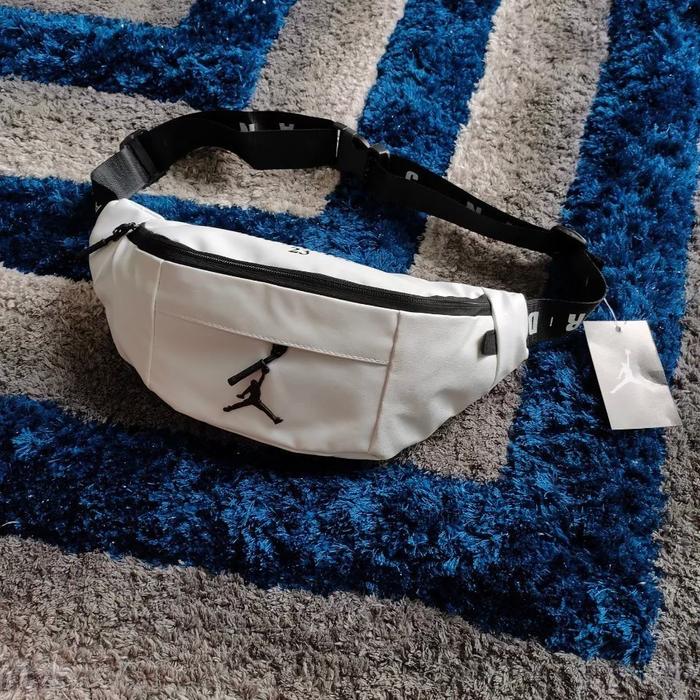 waistbag jordan leather white