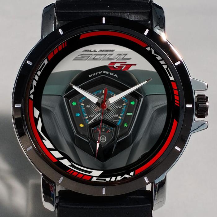Jam Tangan Custom Pria Wanita Speedometer Yamaha Mio Soul GT