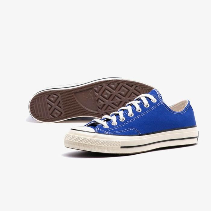 Sepatu Converse Chuck Taylor 70s Organic Canvas Low Blue Original