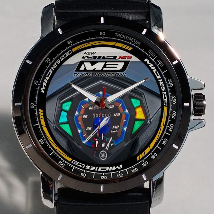 Jam Tangan Custom Pria Wanita Speedometer Yamaha Mio M3