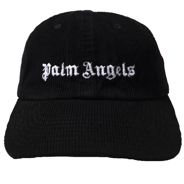 PALM ANGELS CORDUROY LOGO CAP