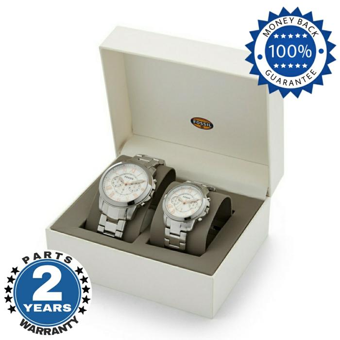 Jam Tangan Fossil Couple Original Garansi Resmi FS5124 Fullset