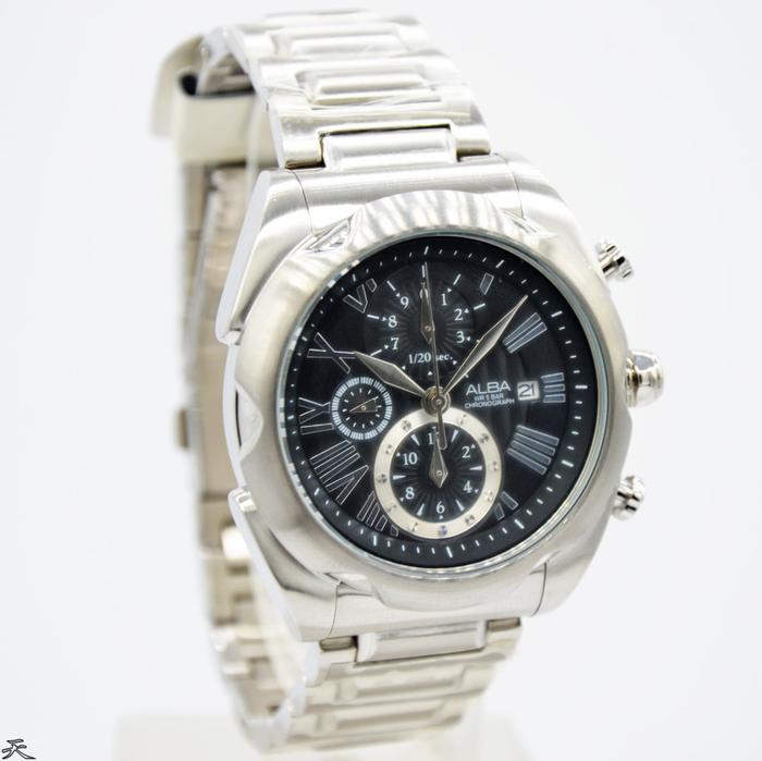 ALBA AF8N21X - Jam Tangan Pria Original - Silver