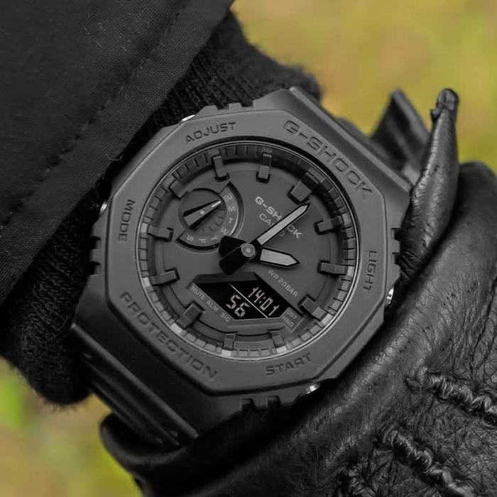 Casio G-Shock GA2100 Full Black Series Original