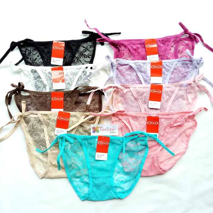 Cd Sorex 16197 / Celana Dalam Brukat Ikat Tali Samping / Sexy Lingerie