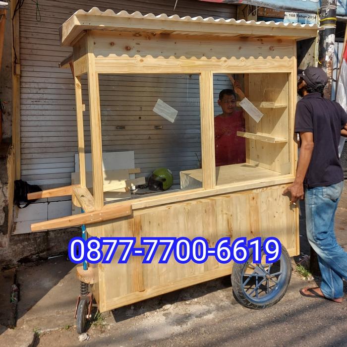 gerobak roti bakar / gerobak roti kukus / gerobak roti kukus panggang