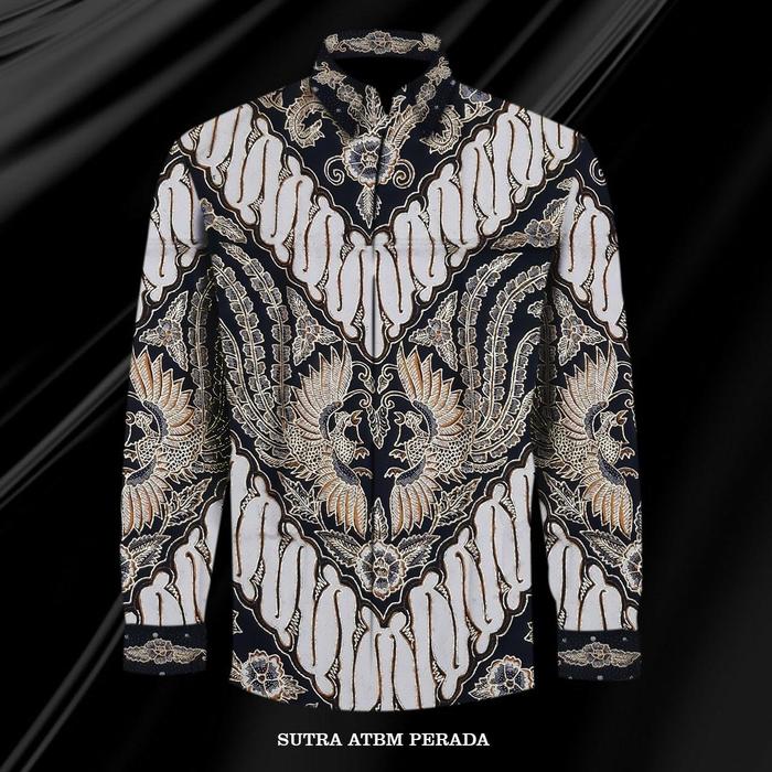 Kain Kemeja Batik Tulis Sutra Perada A.298