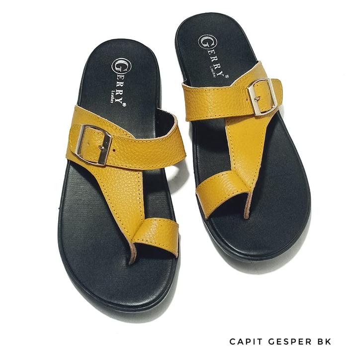 Sandal Wanita Gesper Jempol KULIT ASLI 100% Original Sukaregang GARUT