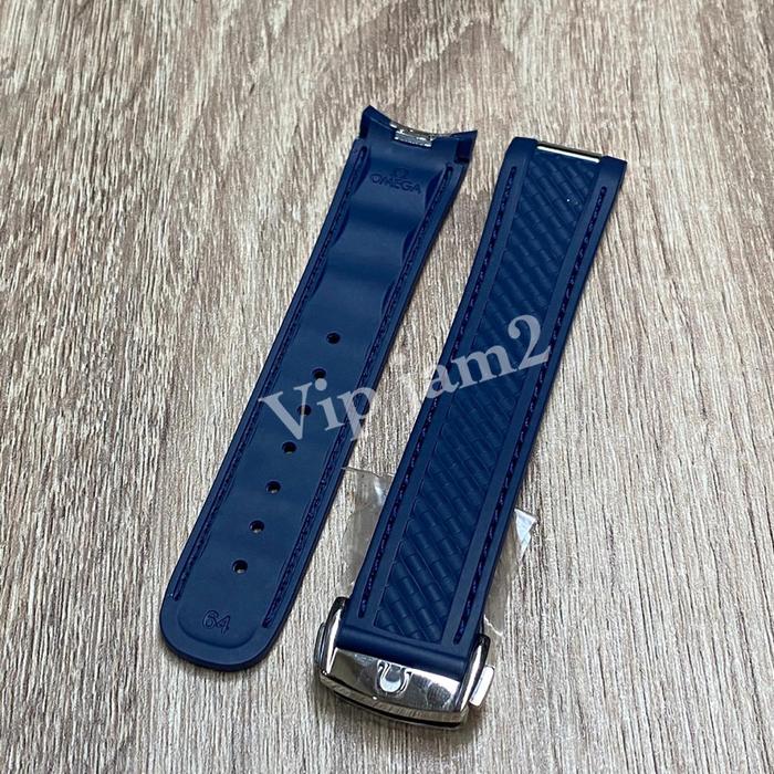 STRAP OMEGA AQUATERRA 20MM BIRU