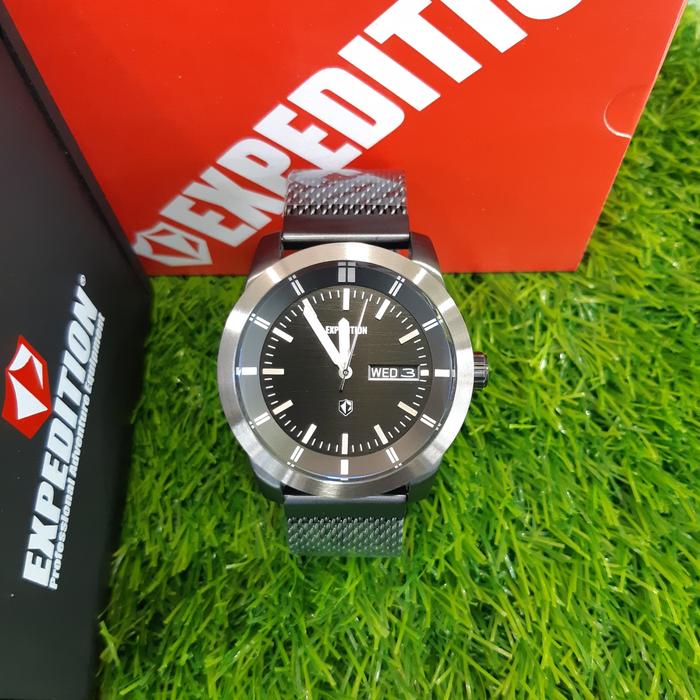 Jam tangan pria expedition E6773M BLACK GREY