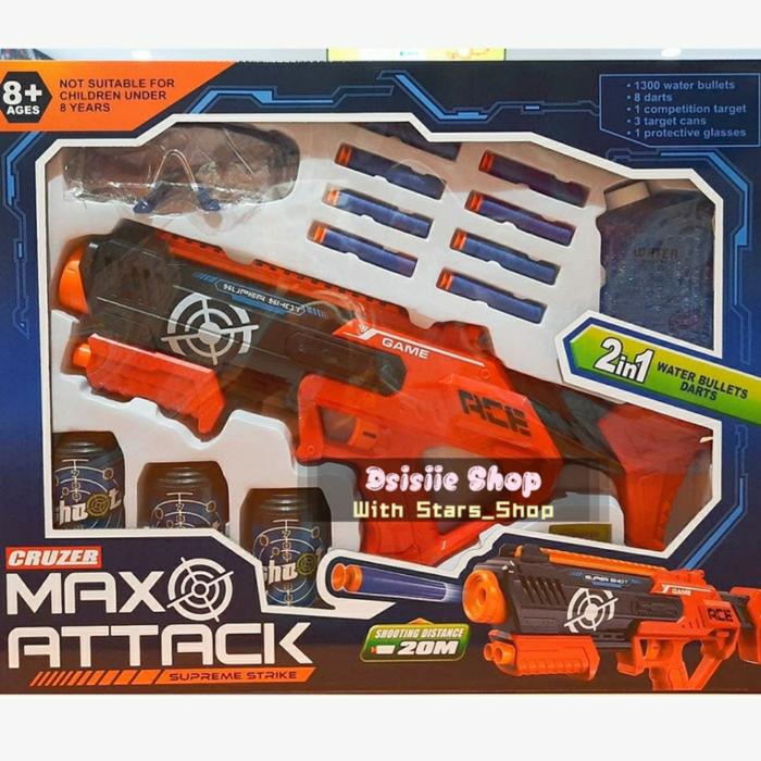 Cruzer Max Attack 20m + / Mainan Tembak Tembakan Anak