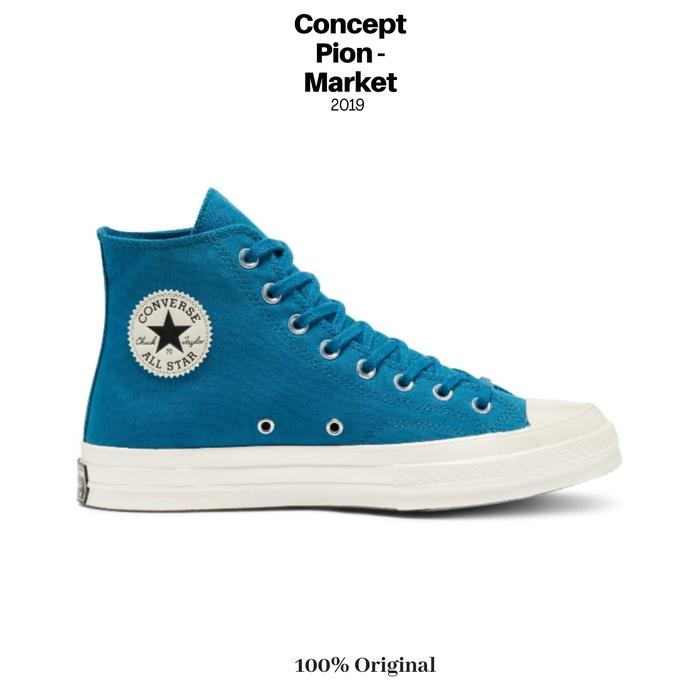 Converse Chuck 70 Clean Canvas HI Cape Blue/Cape Blue/Egret