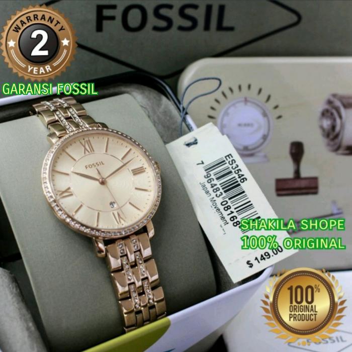 Jam Tangan Fossil Wanita ES3546 Fullset Original Garansi Resmi