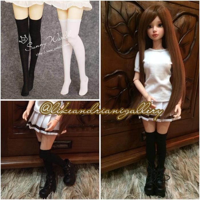 Stocking Boneka Original Untuk BJD Type MSD | Stocking Boneka Ball Jointed Doll size MSD 43cm
