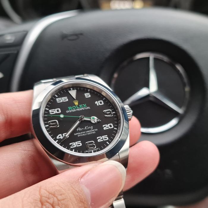Jam Tangan Rolex Air-King 116900 - Baja Tahan Karat Otomatis