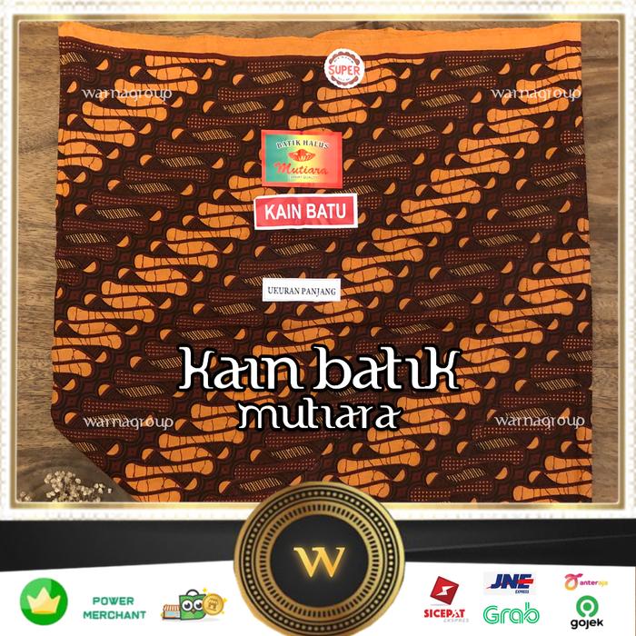 Kain Panjang Batik MUTIARA Soga (Grosir) -- Kain Batu #Batik #Soga