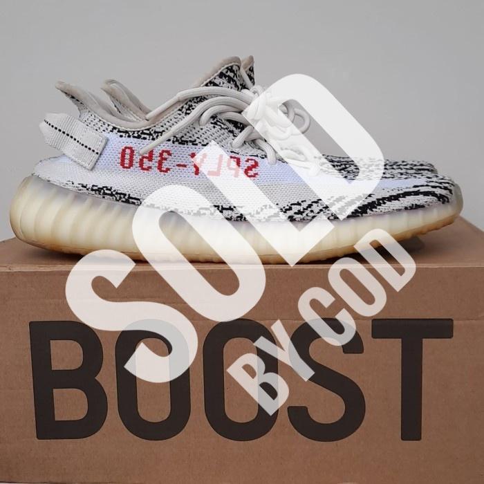 Sepatu ADIDAS YEEZY 350 V2 Zebra Original Second