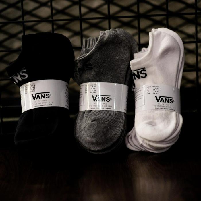 VANS ANKLE SOCKS CLASSIC ORIGINAL ISI 6 PCS / KAOS KAKI VANS PRIA