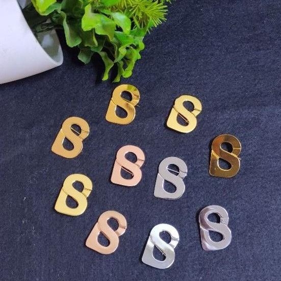 bros buttonscarves mirip asli lapis emas kuningan lapis emas silver