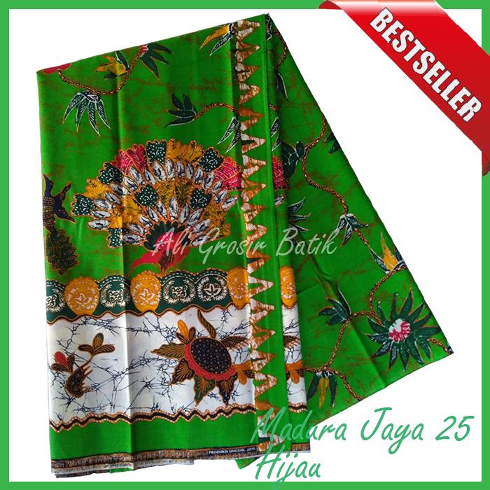 Kain Batik Pekalongan Primisima Halus Madura Jaya 25 Hijau Unggul Jaya