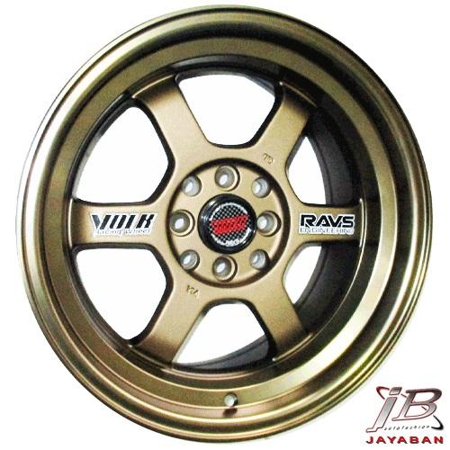 Velg racing ring 15 inch Rep. TE37V Celong JDM H8 mobil Jazz, Yaris