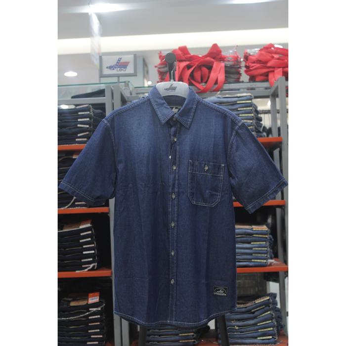 LEA kemeja denim short sleeve reguler fit original
