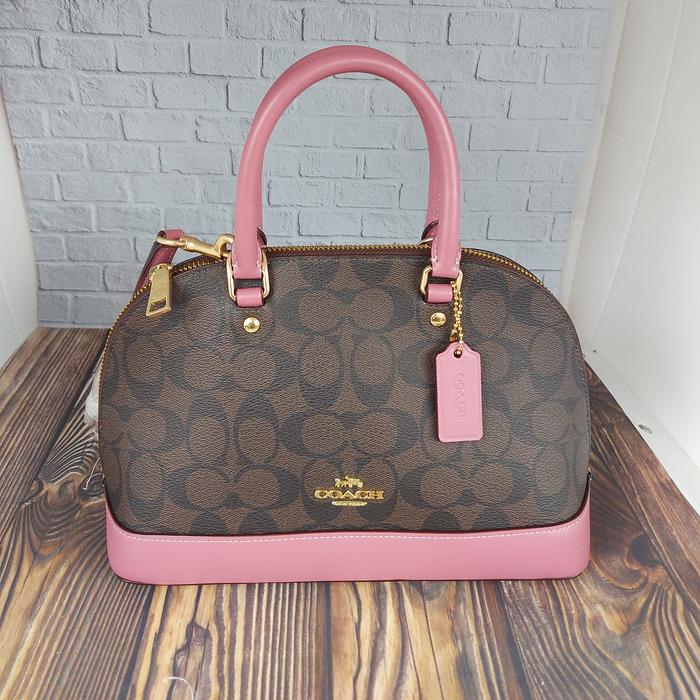 TAS WANITA BRANDED ORIGINAL - COCH MINI SIERRA SIGNATURE BROWN FUCHSI