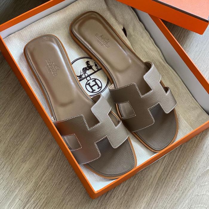 Hermes Oran Sandal Etoupe