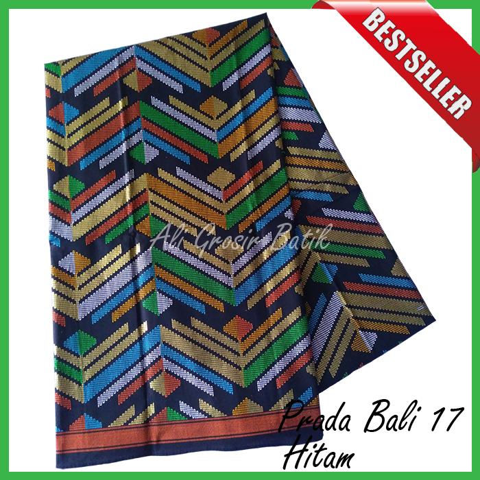 Kain Batik Pekalongan Primisima Prada Bali 17 Hitam Unggul Jaya